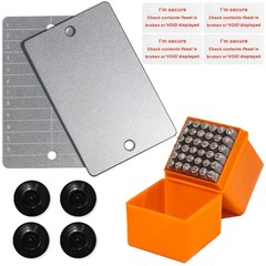 Steel Bitcoin Wallet Set including Cryptocurrency Seed Storage & 36 Pieces Nu…
