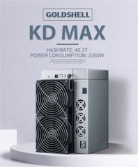 Goldshell KD Max 40.2Th/s 3350W Kadena Miner with PSU and Power Cord