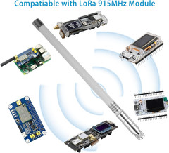 Waterproof 915Mhz Lora 5.8Dbi Fiberglass Antenna with 20Ft Low Loss KMR195