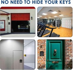 GIVERARE Key Lock Box Combination, 4-Digit Lockbox Wall 1 Pack-Black, Black