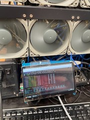 gpu mining rig with 12x 1080 TI GPUs, used working stable hiveos, nicehash ready