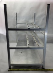 16 GPU Open Air Aluminium Mining Rig Frame. W 790mm x D 365mm x H 805mm
