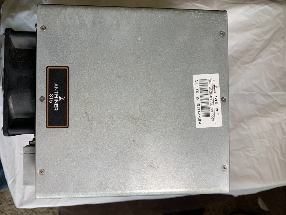 Antminer Miner 26TH Bitcoin mining Antminer S15 USED AS IS UNTESTED NO PSU