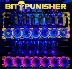 2 GPU BitPunisher Mining Rig Open Frame Ethereum Clasic ETC Crypto BTC RTX 4090