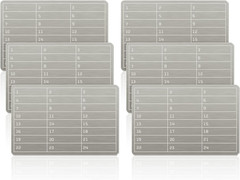 6 Pack Steel Crypto Seed Storage Plates Wallet Backup for Recovery Phrases