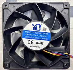 High-Performance YD12038B12VNM 12CM DC 12V 2.7A Mining Machine Fan