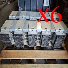 LOT of 6pcs Bitmain Antminer S21 188Th BTC Miner w/ Custom FW work on 150-222TH