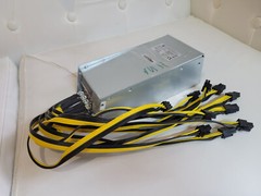 Shenzhen RsPower 2000W HQ200A01 Power Supply PSU GPU mining rig Parts only