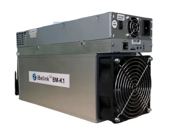 Model BM-K1 from iBeLink Miner- Kadena algorithm with a maximum hashrate of 5.3T