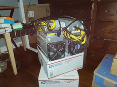 BITMAIN Antminer T9+ 10.5T + APW3++ 1600W PSU + Heavy 14AWG Home Cable — Tested
