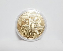 13x Bitcoin Crypto Coin Gold With Capsule New