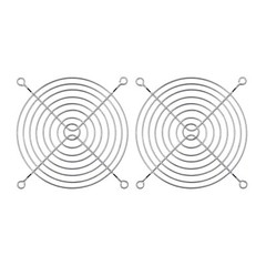 2pcs AntMiner Metal Fan Guard Fan Grill Cover ASICMiner for L3+ A3 B3 D3 E3 X3