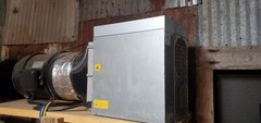 Quiet Bitmain Antminer S19 95TH Modified With 8 Inch Fan