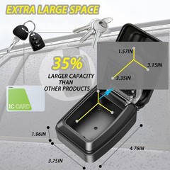2025 Upgrade SL-591 Car Window Lock Box, Key Gray, Metal, Gray