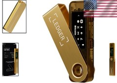 Nano S Plus Gold Crypto Wallet — Compact & Secure for Android/Desktop Use