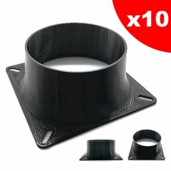 120mm to 100mm 4″ Fan Duct Adaptor Vent BITMAIN Antminer Whatsminer 10 PACK