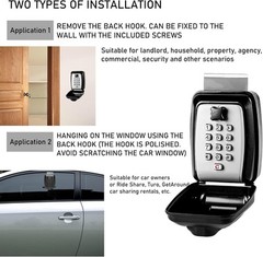2025 Upgrade SL-591 Car Window Lock Box, Key Gray, Metal, Gray