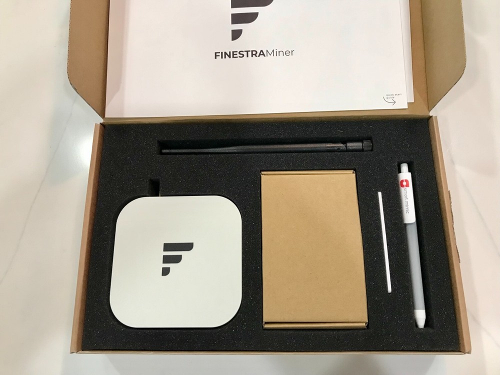 FINESTRA  Model E helium miner — new, boxed, unused and in hand 