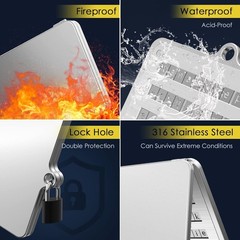 Indestructible 316 Stainless Steel Crypto Seed Phrase Storage — 24 Words Access