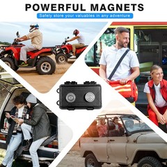 Magnetic Key Holder Under Car, Waterproof 7.6 x 4.2 x 2 inches, Black
