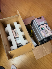TWO Bitmain Antminer T9+ 10.5TH/s With PSUs. 1 BRAND NEW! 1 used for two hours!