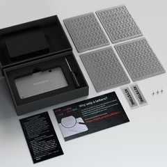 Durable Crypto Seed Storage Tablet — Complete Set with Anti-Tampering Features