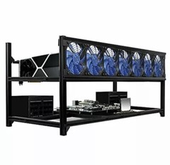 Kingwin Bitcoin Miner Rig Case W/ 6 or 8 GPU Mining Stackable Frame — Expert