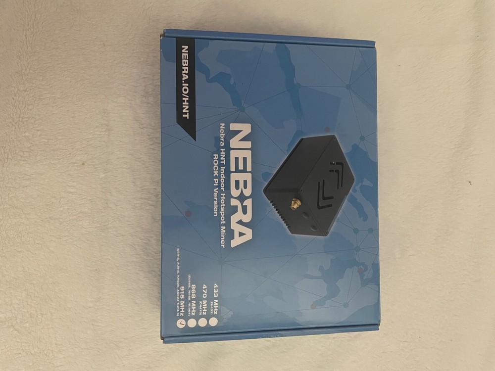 Nebra HNT Indoor Hotspot Miner Rock Pi Version 915 Mhz NIB FACTORY SEALED