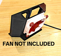 Bitaxe GT 800 Dual miner stand with 92mm rear fan mount