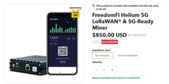 FreedomFi Helium 5G Miner | **Sealed** MOBILE, IOT, HNT (CBRS not included)