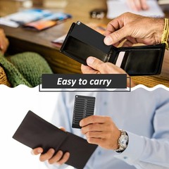 Hotop 2 Pcs Crypto Wallets and 1 Pcs Metal Plate Marking Pen, Cryptocurrency Wal
