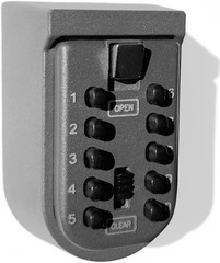 Key Lock Box for Outside Wall Mount, Waterproof Aluminum + Zinc alloy 1lb