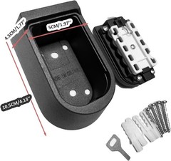 Key Lock Box for Outside Wall Mount, Waterproof Aluminum + Zinc alloy 1lb