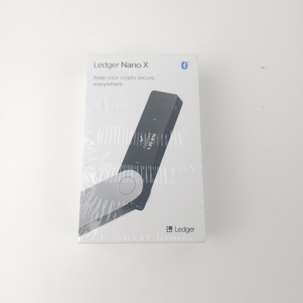 Ledger Nano X Crypto Hardware Wallet Bluetooth USB New Factory Sealed Black