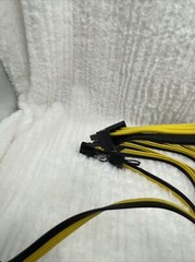 5 pcs 50cm Quality 6 pin to Dual 8 Pin PCI-E Cable 18AWG Mining New