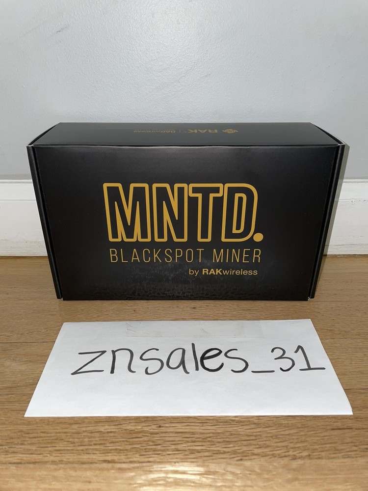 *Brand New* MNTD RAK Blackspot Helium Black Hotspot Miner 4GB US 915 MHz
