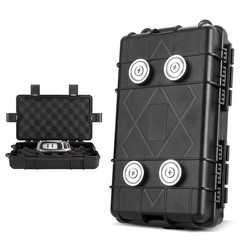 JINGTAO88 Magnetic Key Box for Under Car 7.28″ x 4.53″ x 2.18″ — Black, Black