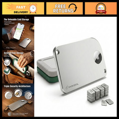Secure Crypto Seed Phrase Storage — Fire-Resistant, Waterproof, BIP39 Tracker fo