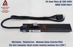 Metered PDU — 4x C13 and 2x C19 Outlets