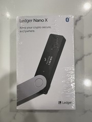 Ledger — Nano X Crypto Hardware Wallet — Bluetooth Enabled — NEW