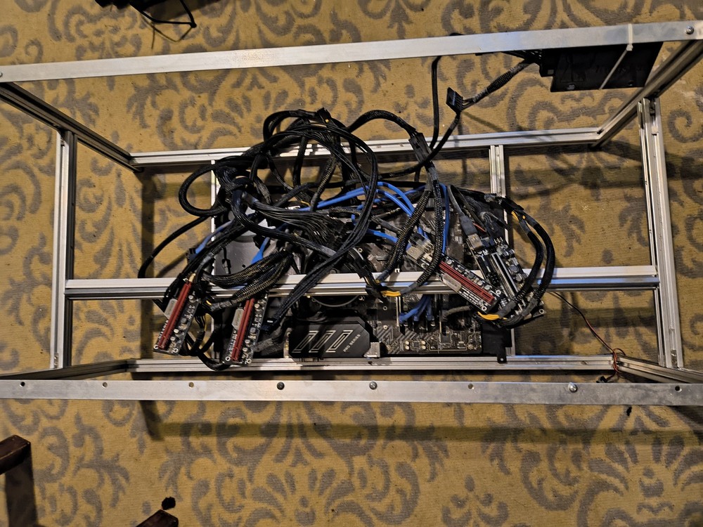 4 GPU Mining Rig No PSU No GPU