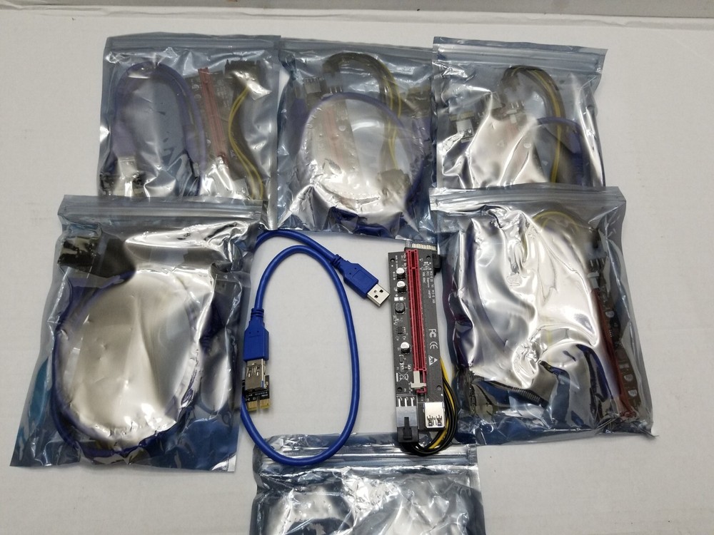 6 PIN PCI-E Riser Ver 0006c for Bitcoin Litecoin ETH Coin Mining V006C GPU Riser