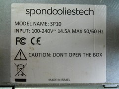 Spondoolies Tech SP10 1.4 TH/S (Terahash) 1400W Bitcoin Miner Mining Machine