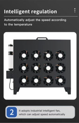 M2 12KW Sistema Radiador por Agua para DOS MINEROS S21 S19 Pro+ Hydro BTC EEUU