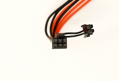 8 pack 6 pin PCI to 6+2 pin male to male PCI cable 24 inch length 16 AWG UL 1007