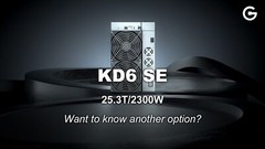 Goldshell KD6 SE 25.3Th/s 2300W Asic Miner