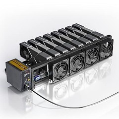 Black — SOMBAO Complete Mining Rig Ethereum BTC RVN 8GPUs Run Ethash OpenFrame