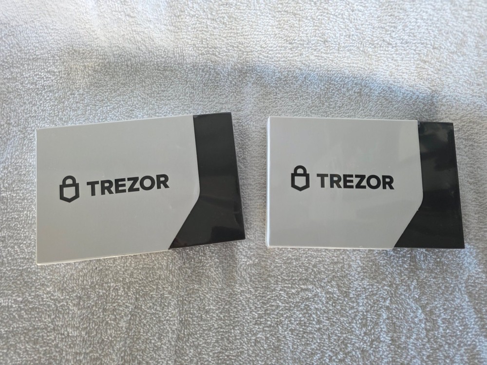 (2) Trezor Model T — Cryptocurrency Hardware Wallets ** BRAND NEW / SEALED **