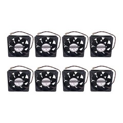 8 pcs Cooling Fan 4 pin 6000RPM DC 12V 2.7A fits Bitmain Antminer Miner