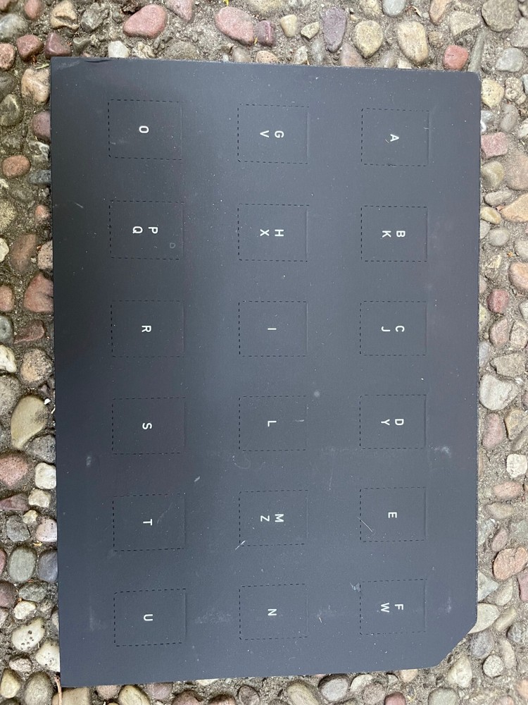 Cobo Tablet — Indestructible Steel Crypto Cold letters set